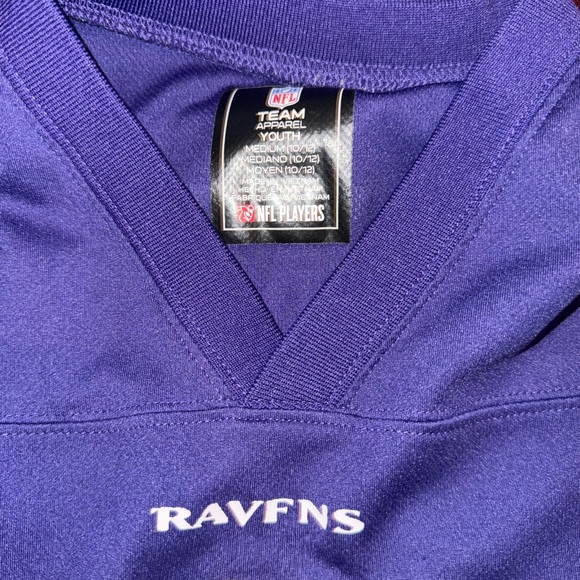 Baltimore Ravens Football Jersey Youth m medium purple NFL Nike Lamar Jackson #8 - Picture 4 of 5